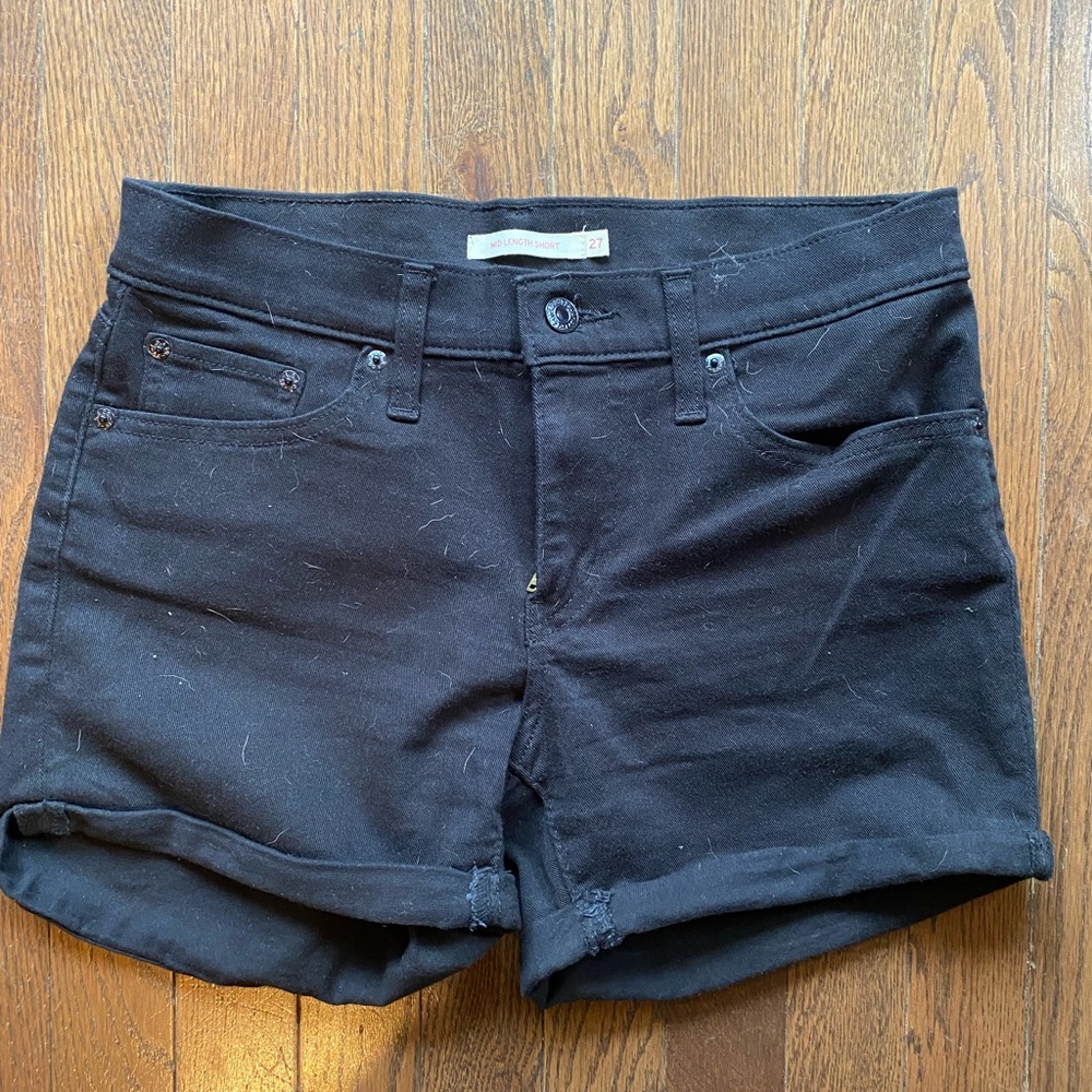 Levi's Women's Black Jean Shorts